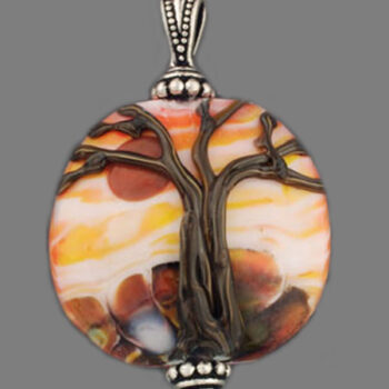 Sunset Tree of Life Pendant